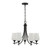 Octave Five Light Chandelier (1-6032-5-BK)