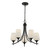 Octave Five Light Chandelier (1-6032-5-BK)