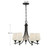 Octave Five Light Chandelier (1-6032-5-BK)
