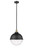Innovations - 201S-BAB-HFS-124-BK - One Light Pendant - Franklin Restoration - Black Antique Brass