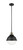 Innovations - 201S-BAB-HFS-84-BK - One Light Mini Pendant - Franklin Restoration - Black Antique Brass