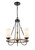 Innovations - 442-3CR-BK-G4421 - Three Light Mini Chandelier - Paladin - Matte Black