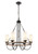 Innovations - 442-6CR-BK-G4421-LED - LED Chandelier - Paladin - Matte Black
