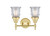 Two Light Bath Vanity (447-2W-SB-G182S)