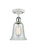 Innovations - 516-1C-WPC-G2812 - One Light Semi-Flush Mount - Ballston - White Polished Chrome