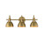 Maxim - 12343SBR - Three Light Wall Sconce - Dusk - Satin Brass