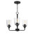 Maxim - 12873CLBK - Three Light Chandelier - Hudson - Black