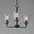 Hudson Three Light Chandelier (12873CLBK)