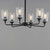 Hudson Six Light Chandelier (12876CLBK)