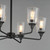 Hudson Six Light Chandelier (12876CLBK)