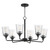 Maxim - 12876CLBK - Six Light Chandelier - Hudson - Black