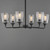 Hudson Six Light Chandelier (12876CLBK)