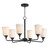 Maxim - 12876SWBK - Six Light Chandelier - Hudson - Black