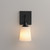 Hudson One Light Wall Sconce (12881SWBK)