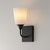 Hudson One Light Wall Sconce (12881SWBK)