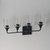 Hudson Four Light Bath Vanity (12884CLBK)