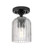 Innovations - 434-1F-BK-G559-5CL - One Light Flush Mount - Downtown Urban - Matte Black