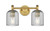 Innovations - 434-2W-BB-G559-5SM - Two Light Bath Vanity - Downtown Urban - Brushed Brass