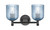 Downtown Urban Two Light Bath Vanity (434-2W-BK-G559-5BL)