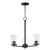 Maxim - 10287CLBK - Three Light Chandelier - Lateral - Black