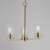 Lateral Three Light Chandelier (10287CLSBR)