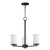 Maxim - 10287SWBK - Three Light Chandelier - Lateral - Black