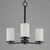 Lateral Three Light Chandelier (10287SWBK)