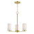 Maxim - 10287SWSBR - Three Light Chandelier - Lateral - Satin Brass
