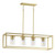 Maxim - 10288CLSBR - Four Light Linear Pendant - Lateral - Satin Brass