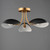 Maris Three Light Semi Flush Mount (10823BKNAB)
