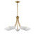 Maxim - 10825WTNAB - Five Light Chandelier - Maris - White/Natural Aged Brass