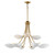 Maxim - 10829WTNAB - Nine Light Chandelier - Maris - White/Natural Aged Brass