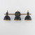 Dusk Three Light Wall Sconce (12343BKAB)