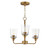 Maxim - 12873CLNAB - Three Light Chandelier - Hudson - Natural Aged Brass