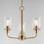 Hudson Three Light Chandelier (12873CLNAB)