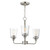 Maxim - 12873CLSN - Three Light Chandelier - Hudson - Satin Nickel