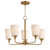 Maxim - 12875SWNAB - Five Light Chandelier - Hudson - Natural Aged Brass