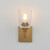 Hudson One Light Wall Sconce (12881CLNAB)