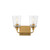 Maxim - 12882CLNAB - Two Light Bath Vanity - Hudson - Natural Aged Brass