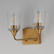 Hudson Two Light Bath Vanity (12882CLNAB)