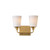 Maxim - 12882SWNAB - Two Light Bath Vanity - Hudson - Natural Aged Brass