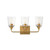 Maxim - 12883CLNAB - Three Light Bath Vanity - Hudson - Natural Aged Brass