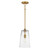 Maxim - 12886CLNAB - One Light Pendant - Hudson - Natural Aged Brass