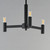Emana Three Light Chandelier (21363BK)