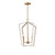 Maxim - 28613WTNAB - Three Light Pendant - Melrose - White/Natural Aged Brass