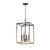 Maxim - 28624BKWBR - Four Light Pendant - SoHo - Black/Weathered Brass
