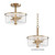 Fuller Two Light Semi Flush/Pendant Convertible (5692CLNAB)