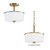Fuller Two Light Semi Flush/Pendant Convertible (5692WTNAB)