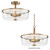 Fuller Three Light Semi Flush/Pendant Convertible (5695CLNAB)