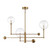 Meridian - M100100NB - LED Chandelier - Natural Brass